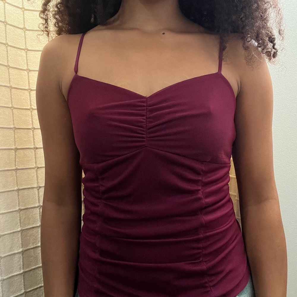 Le Chateau Deep Red Camisole Top